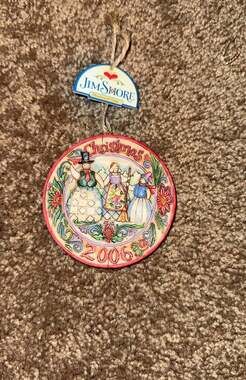Jim Shore Ornament 4006133 Snowman Family Christmas Annual 2006